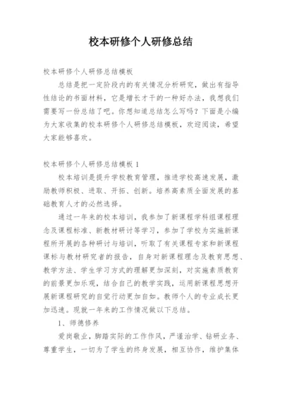 校本研修个人研修总结.docx