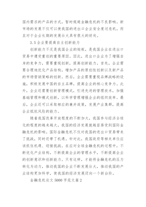 金融危机论文5000字范文精编.docx