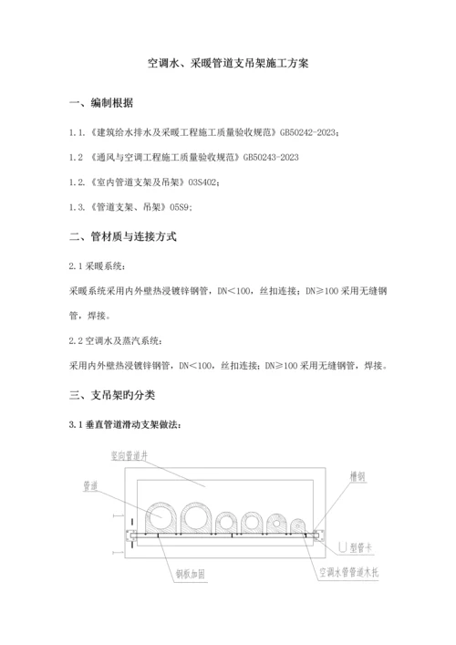 空调水-采暖管道支吊架施工方案.docx