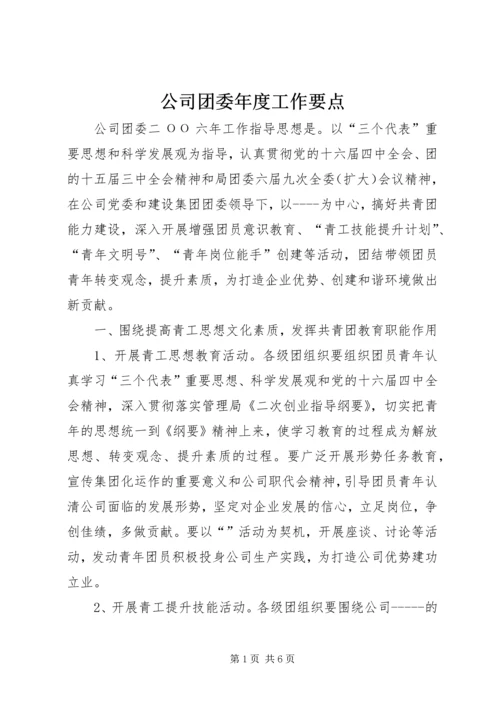 公司团委年度工作要点 (6).docx