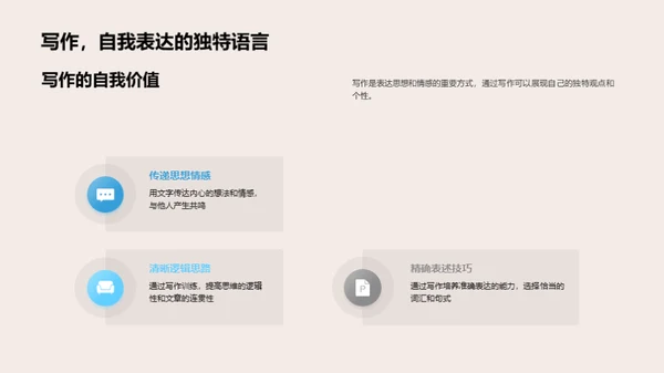 掌握写作 打造自我
