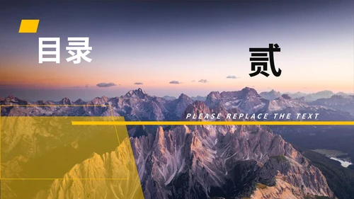 黄色画册风壮志与毅力总结汇报PPT模板