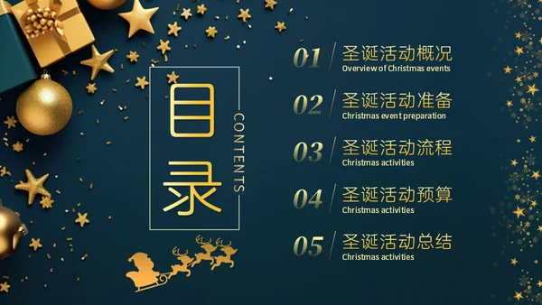 元旦圣诞双旦活动策划通用PPT模板
