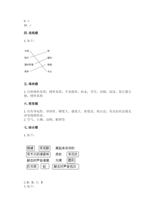 教科版二年级上册科学期末考试试卷附参考答案【培优b卷】.docx