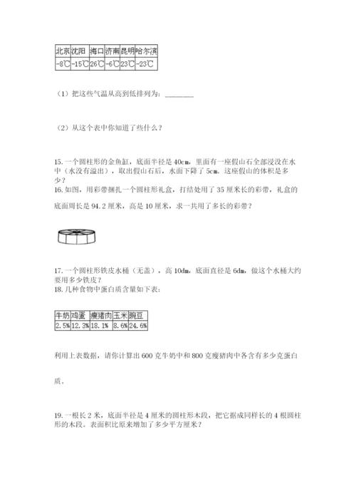 六年级小升初数学解决问题50道（真题汇编）.docx