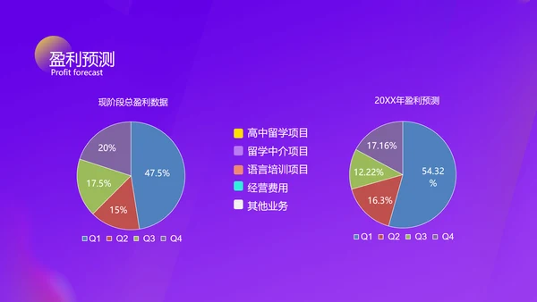 紫色渐变风商业计划书