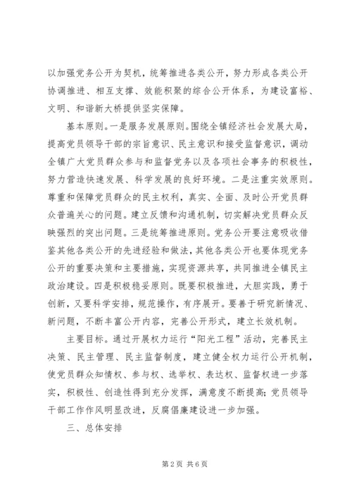 全镇阳光工程活动意见.docx