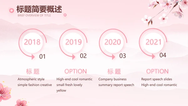 粉色唯美相约春天春季旅游相册PPT