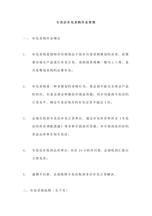 专卖店采购管理新版制度.docx