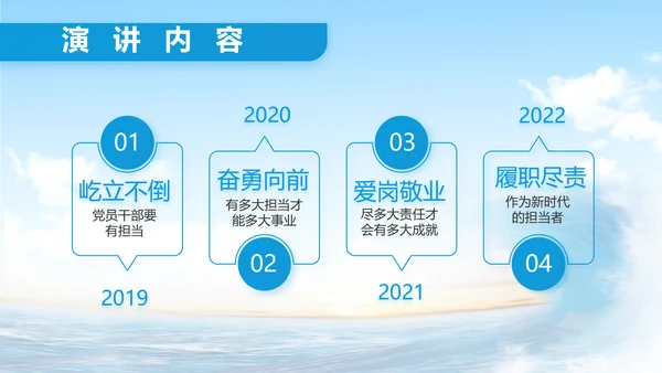 中国海警工作汇报动态PPT