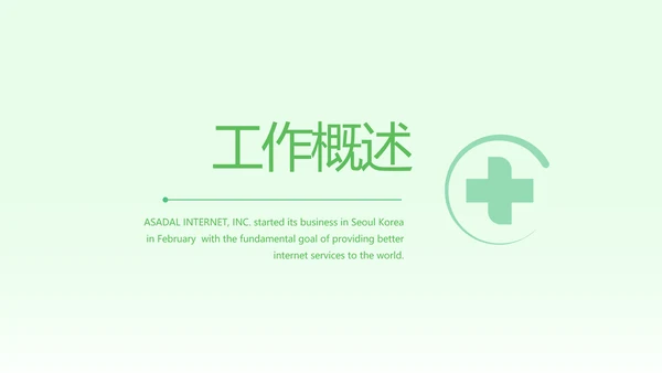 绿色小清新医生在线问答动态PPT