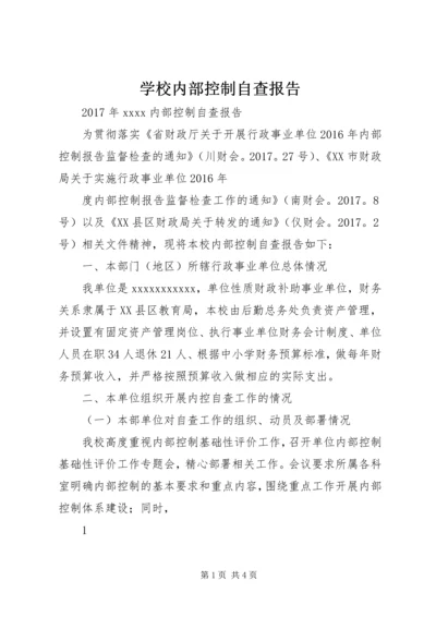 学校内部控制自查报告.docx