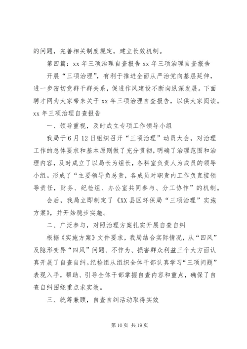 四项治理自查报告.docx