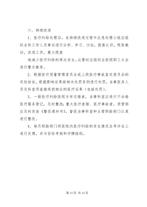 XX卫生院医疗纠纷预防和处理应急预案 (5).docx