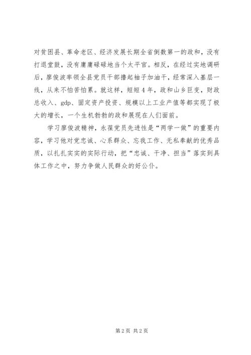 学习廖俊波精神心得体会：学习廖俊波精神，做人民群众好公仆.docx