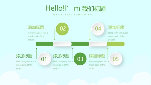 卡通儿童学校教育阅读分享会动态PPT模板