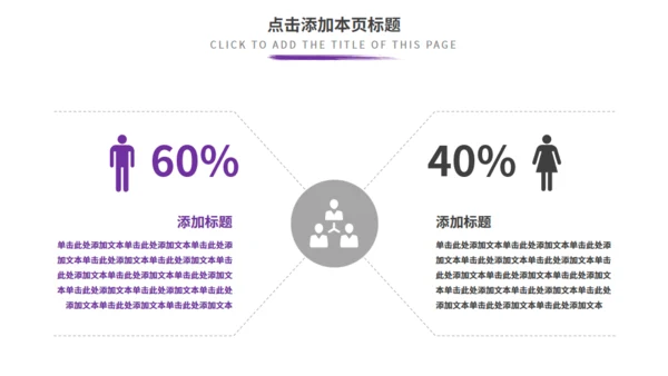 紫色商务汇报通用PPT模板