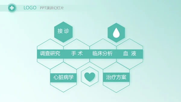 蓝色大气儿童医疗医学工作总结PPT