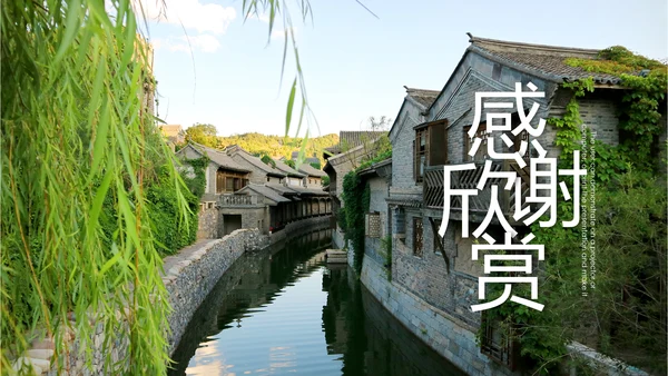 清新乡村旅游新农村建设乡村建设乡村旅游PPT模板