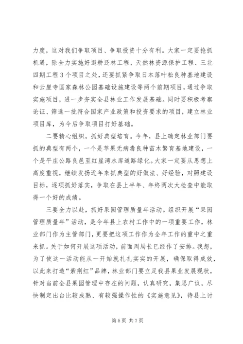 副县长在林业系统启动会讲话.docx