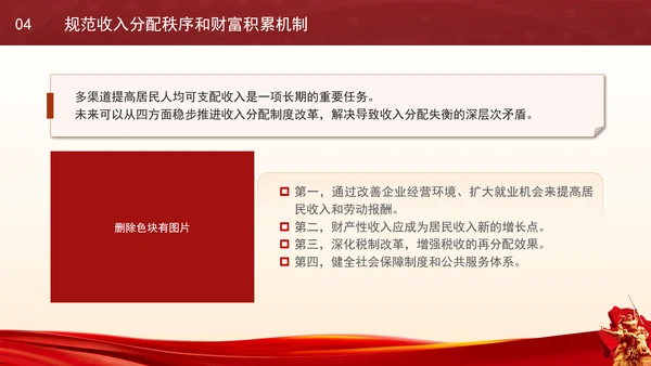 二十届三中全会经济关键词解读完善收入分配制度党课PPT