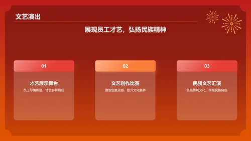 红色喜庆风国庆节节日庆典PPT模板