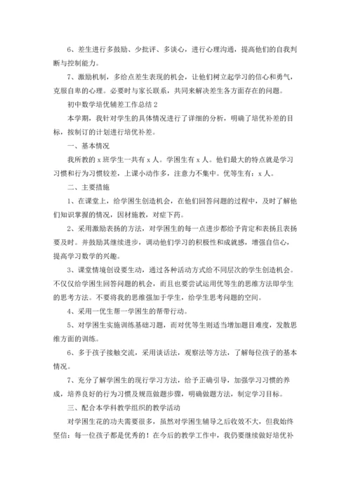 初中数学培优辅差工作总结.docx