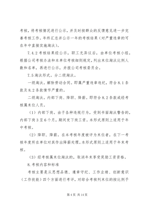 考核——末位淘汰制方案 (3).docx