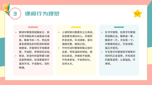 践行行为规范争做文明学生行为PPT模板