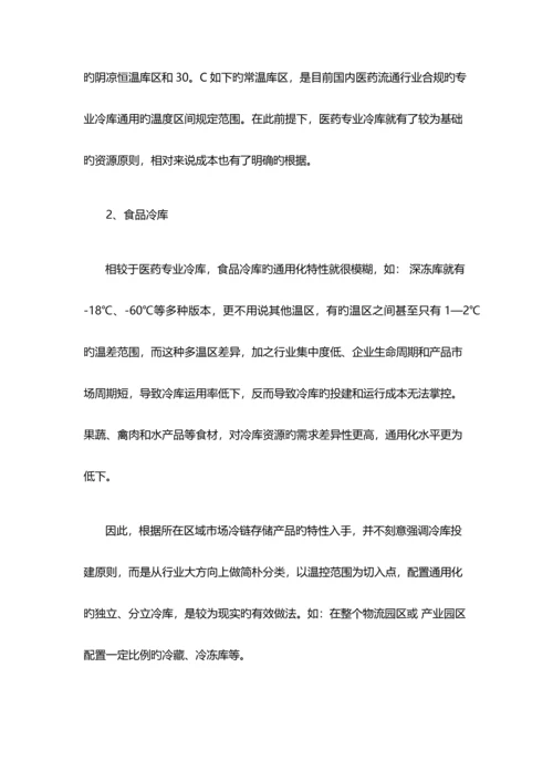 控制冷库建设运营成本关键在于做好规划设计.docx