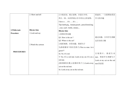 Unit 2 I have a rabbit   B Fun time & Rhyme time 单