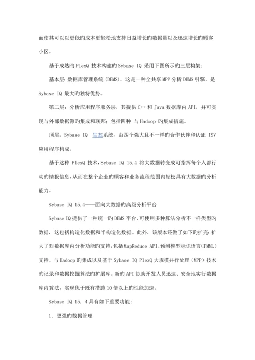 SybaseIQ非结构化数据解决方案.docx