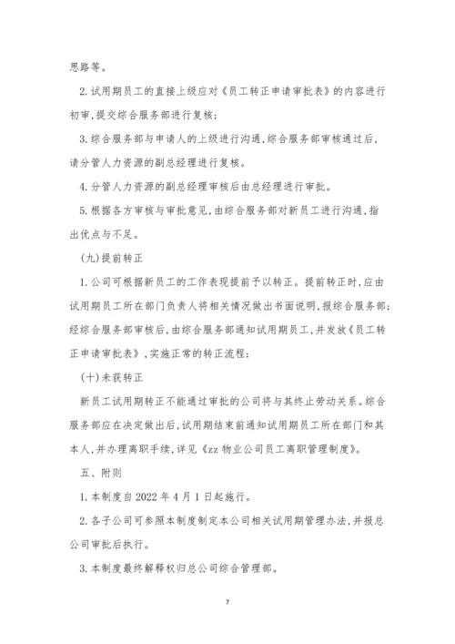 试用管理制度7篇.docx