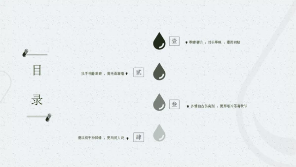 雨霖铃听雨人文类文学解读通用PPT模板