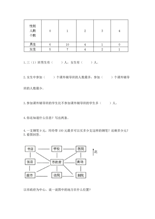 人教版三年级下册数学期中测试卷（名师系列）.docx