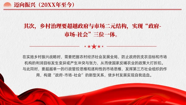 水墨元素中国GCD百年乡村治理的基本经验党课课件PPT党建