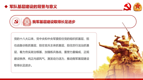 中央军委基层建设会议军队部队过硬作风强军兴军PPT