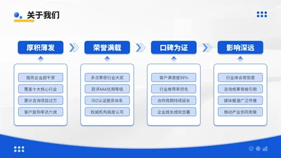 蓝黄双色简约风咨询企业企业介绍PPT模板