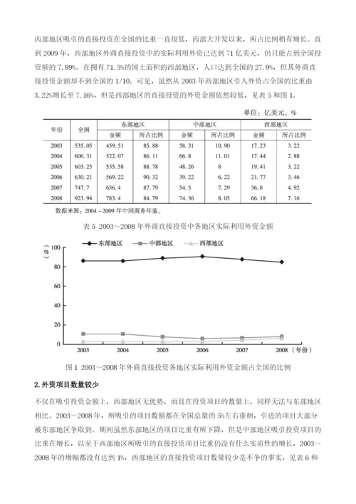中国西部地区国际投资发展报告.docx