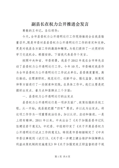 副县长在权力公开推进会发言.docx