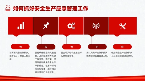 红色简约应急管理培训PPT课件