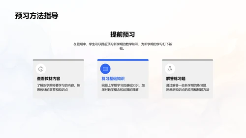 数学学习总结报告PPT模板