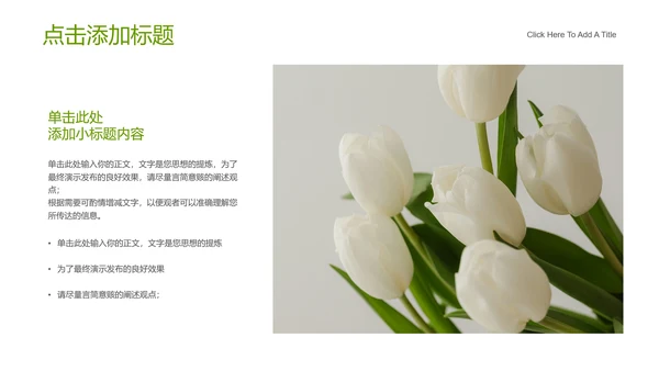 绿色简约水彩风生活休闲通用PPT演示模板