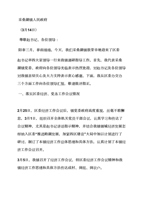 工作汇报之领导来调研分析汇报材料.docx