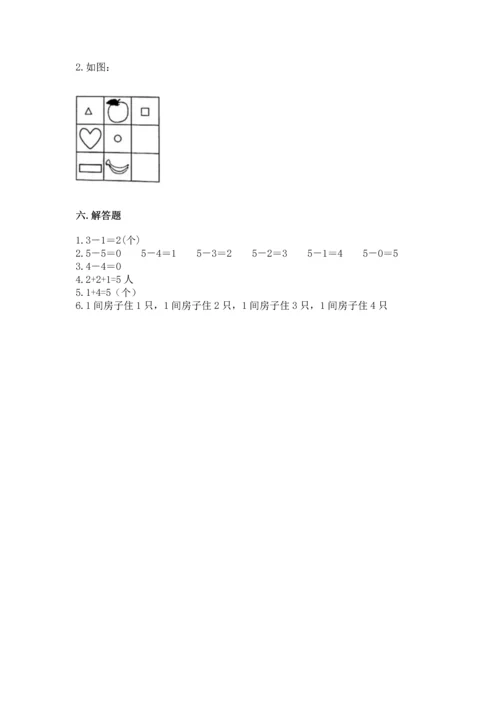 小学一年级上册数学期中测试卷精品（易错题）.docx