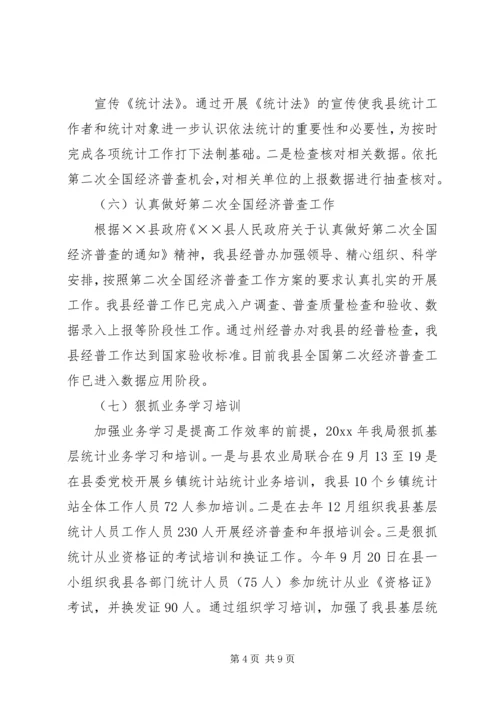 统计局工作总结和工作计划.docx