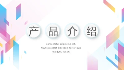 炫彩时尚公司产品介绍宣传通用PPT动态模板