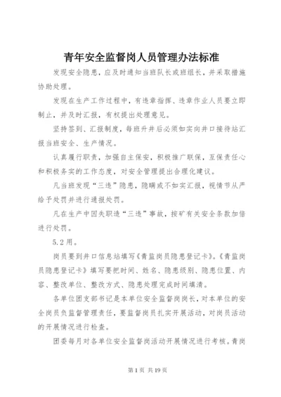 青年安全监督岗人员管理办法标准.docx