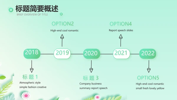 绿色小清新饮食与健康管理PPT动态模板