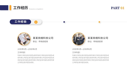 简约岗位竞聘个人简历竞聘述职自我介绍ppt模板竞聘1